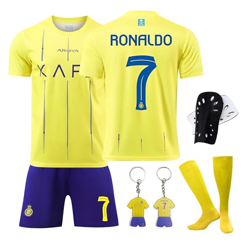 Sternstunde Trikot Sets Kinder, Hause/Auswärts Fußballtrikot für Kinder,Herren Jungen Fussball Jersey Football Trikots, Sportshirt Junge Football Training Tshirts Shorts und Socken Anzug (22) von Sternstunde