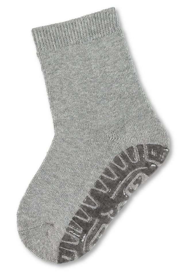 Sterntaler® ABS-Socken Sterntaler® Fliesen Flitzer SOFT uni Rutschsocken mit Vollplüsch im Sohlenbereich, ABS- Söckchen von Sterntaler®