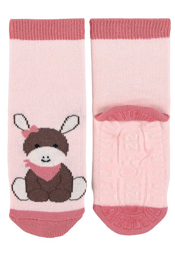 Sterntaler® ABS-Socken GOTS Fliesen Flitzer AIR Emmi Girl, 2er-Pack (GOTS 2er Pack Fliesensocken mit Anti-Rutsch-Sohle) Rutschsocken Vollplüsch im Sohlenbereich, Rutschsocken von Sterntaler®