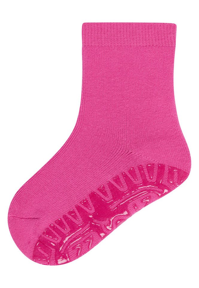 Sterntaler® ABS-Socken Sterntaler® Fliesen Flitzer SOFT uni Rutschsocken mit Vollplüsch im Sohlenbereich, ABS- Söckchen von Sterntaler®