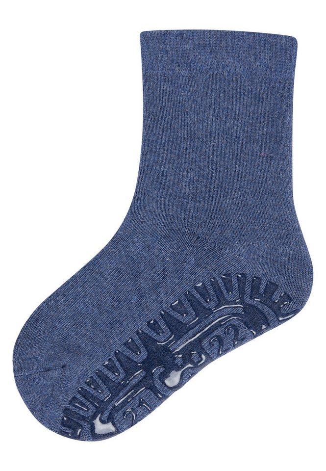 Sterntaler® ABS-Socken Sterntaler® Fliesen Flitzer SOFT uni Rutschsocken mit Vollplüsch im Sohlenbereich, ABS- Söckchen von Sterntaler®