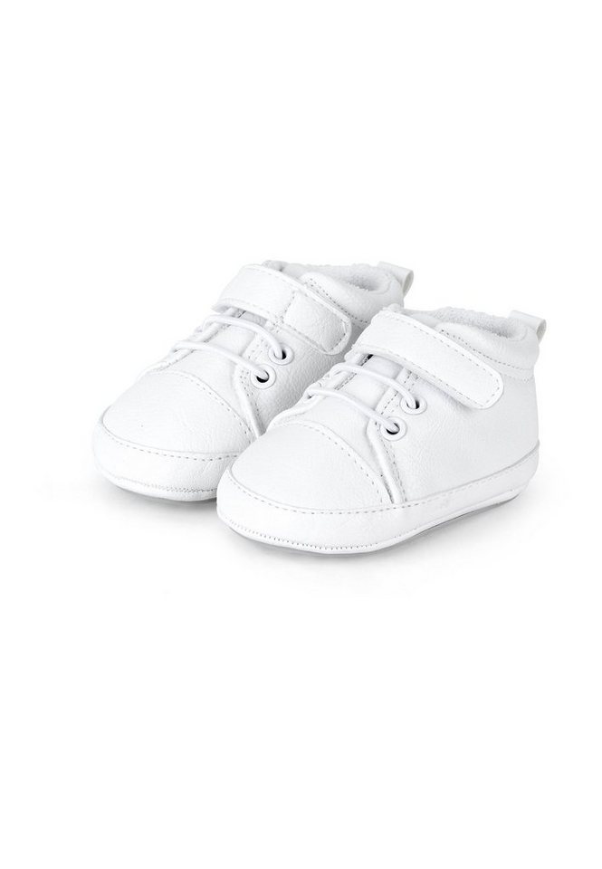 Sterntaler® Baby Schuhe uni Krabbelschuh (1-tlg) Krabbelschuhe mit Klettverschluss, Schnürsenkel und Anti-Rutsch-Sohle von Sterntaler®