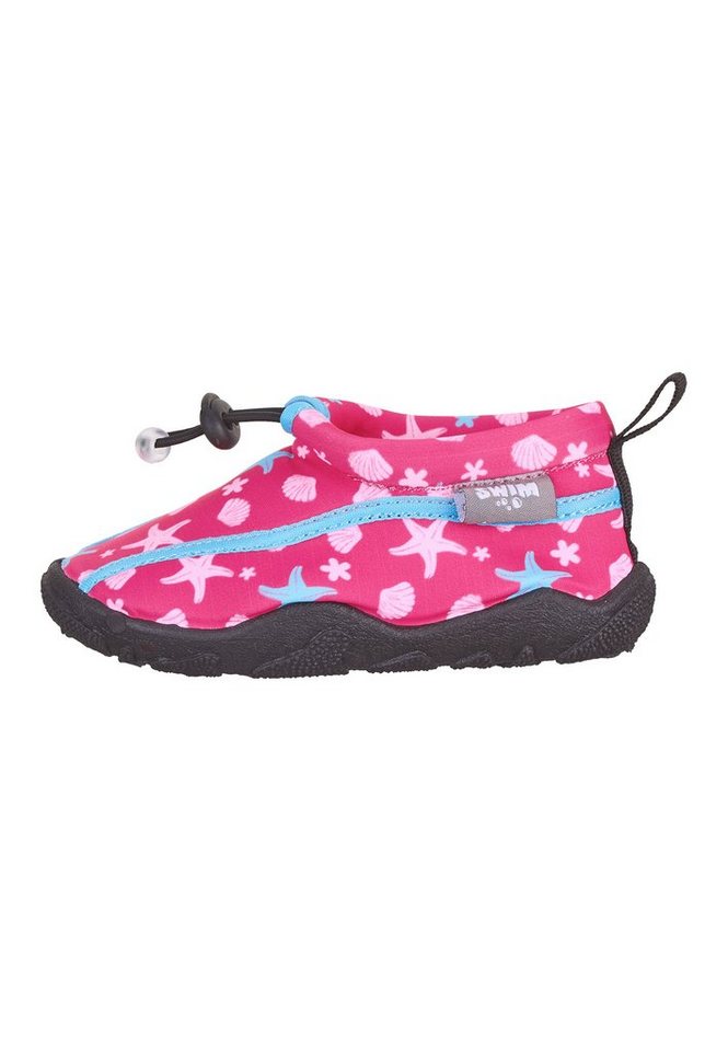 Sterntaler® Badeanzug Aquaschuh Seesterne Badeschuh Kinder - Badeschuh Baby, Aquaschuhe Kinder in Magenta, rutschfeste Sohle - Badeschuh Mädchen, Neopren Wasserschuhe Mädchen mit Kordelstopper zur Weitenregulierung - Badeschuh Junge - UV Schutz 50+, Anti-Rutsch-Sohle von Sterntaler®