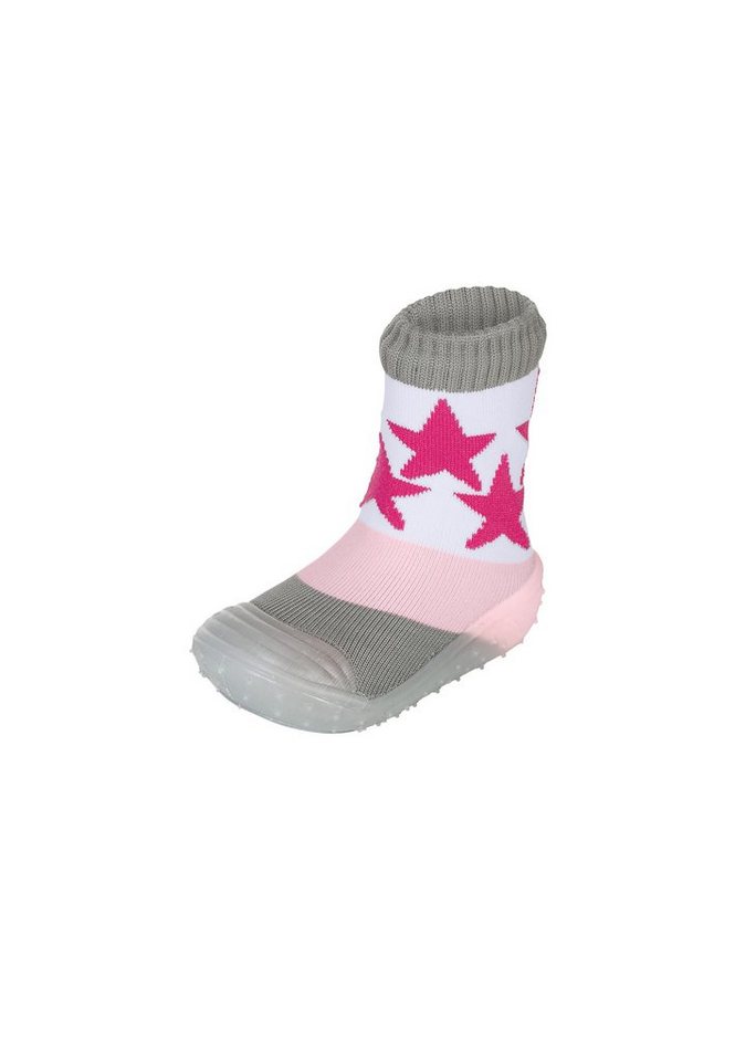 Sterntaler® Basicsocken Adventure-Socks Sterne Adventure-Socks - Adventure Socks mit Sterne Motiv tintenblau oder rosa - Abenteuersocken, Kinder Sockenschuhe mit transparenter Gummisohle - Adventure Socken - schnelltrocknend von Sterntaler®