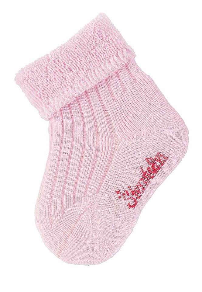 Sterntaler® Basicsocken Baby-Socken uni (Söckchen mit Vollplüsch, Kindersocken gemustert) Babysocken mit süßen Motiven, Kurzsocken mit Umschlag von Sterntaler®