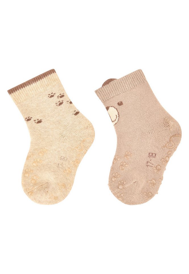 Sterntaler® Basicsocken Sterntaler® ABS Krabbelsocken 2er-Pack Bär (2-Paar, 2er-Pack) von Sterntaler®