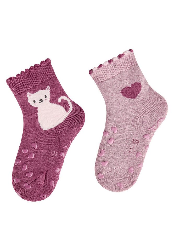 Sterntaler® Basicsocken Sterntaler® ABS Krabbelsocken 2er-Pack Katze (2-Paar, 2er-Pack) von Sterntaler®