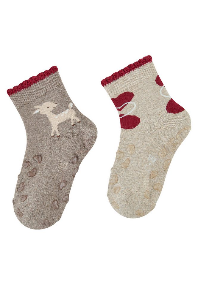 Sterntaler® Basicsocken Sterntaler® ABS Krabbelsocken 2er-Pack Kitz (2-Paar, 2er-Pack) von Sterntaler®