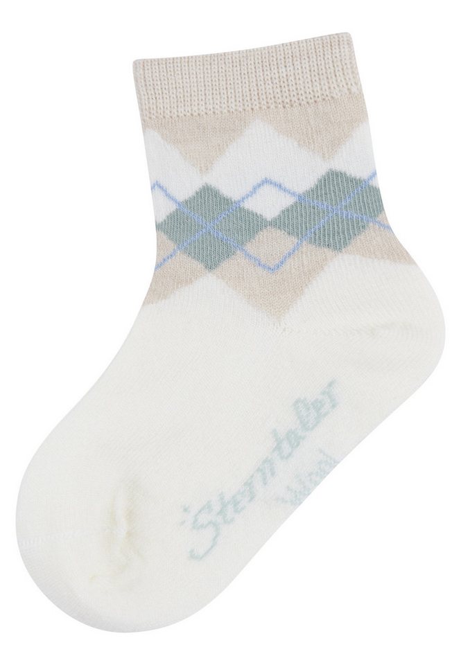 Sterntaler® Basicsocken Sterntaler® Socken Wolle Karo Socken, Basicsocken von Sterntaler®