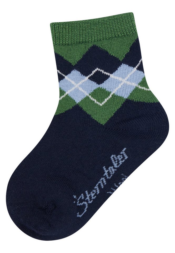 Sterntaler® Basicsocken Sterntaler® Socken Wolle Karo Socken, Basicsocken von Sterntaler®