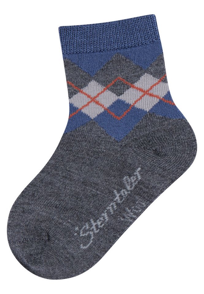 Sterntaler® Basicsocken Sterntaler® Socken Wolle Karo Socken, Basicsocken von Sterntaler®