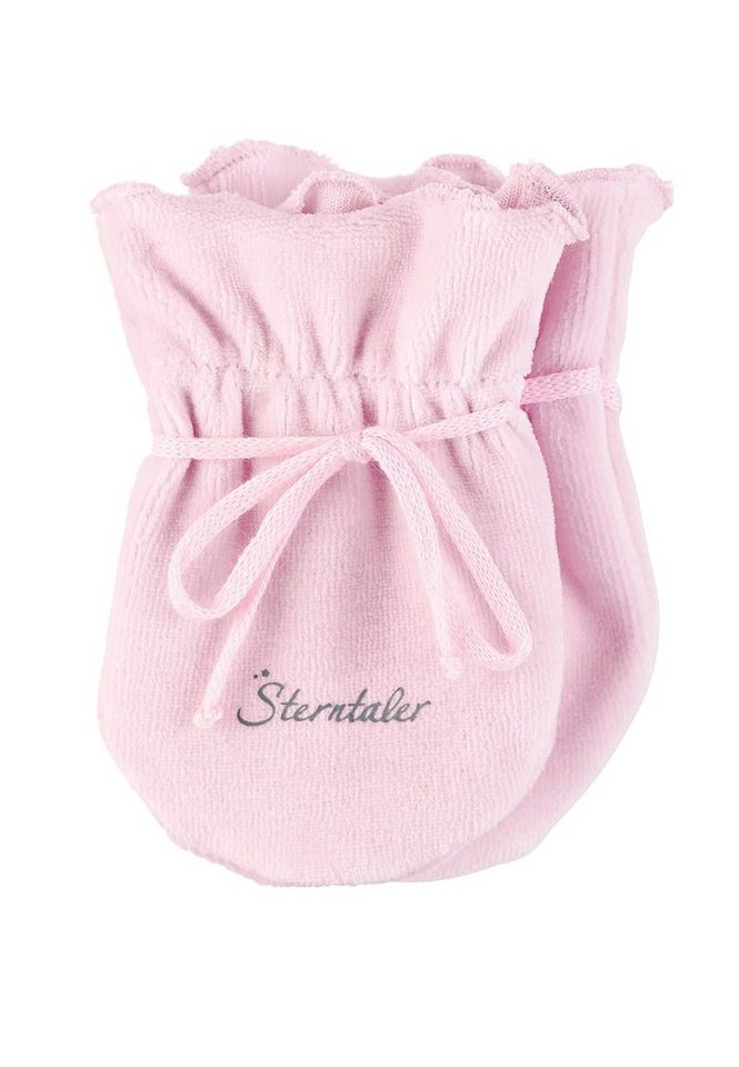 Sterntaler® Fäustlinge Kratzfäustlinge (Kratzhandschuhe mit praktischem Bindeband Unifarbend) Baby Handschuhe aus weichem Nickimaterial von Sterntaler®