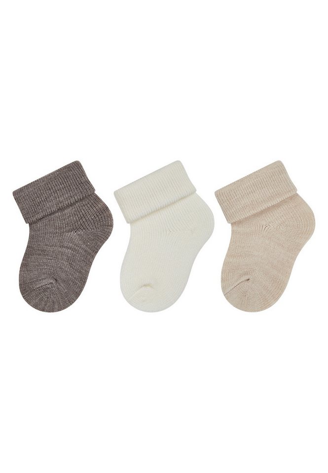 Sterntaler® Feinsöckchen Sterntaler® Erstlingssocken 3er-Pack Wolle (3-Paar, 3er-Pack) von Sterntaler®
