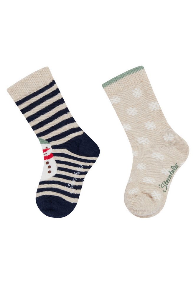 Sterntaler® Feinsöckchen Sterntaler® Socken 2er-Pack Schneemann (2-Paar, 2er-Pack) von Sterntaler®