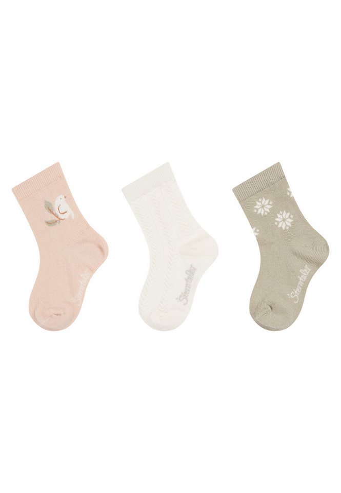 Sterntaler® Feinsöckchen Socken 3er-Pack Vogel (3-Paar, 3er-Pack) von Sterntaler®