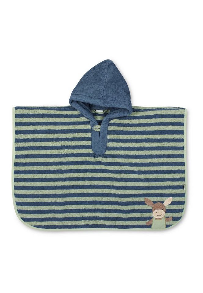 Sterntaler® Poncho Poncho Emmilius (1-St) Poncho Baby - Poncho-Baby Jungs Esel Emmilius mit Stickmotiv in Mittelblau - Flauschiger Poncho mit Kapuze aus weichem Frottee mit Motiv Esel - Babykleidung mit appliziertem Stickmotiv Esel von Sterntaler®