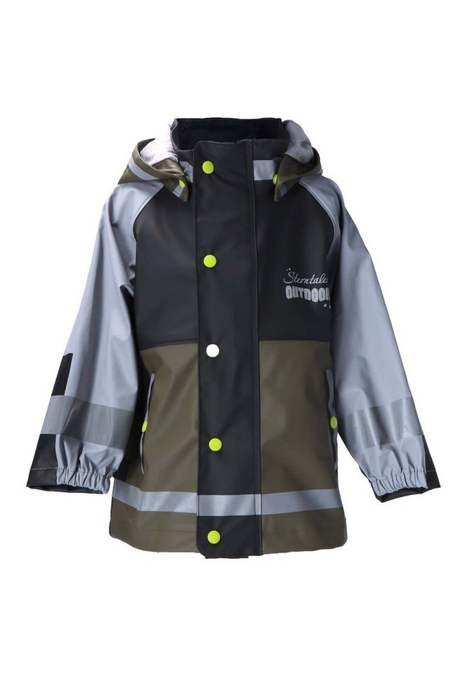 Sterntaler® Regenjacke Funktions-Regenjacke uni (1-St., Kinder Regen- und Matschjacke mit süßen Motiven) Regenjacke Kinder mit Kapuze, Funktionsjacke Kinder von Sterntaler®