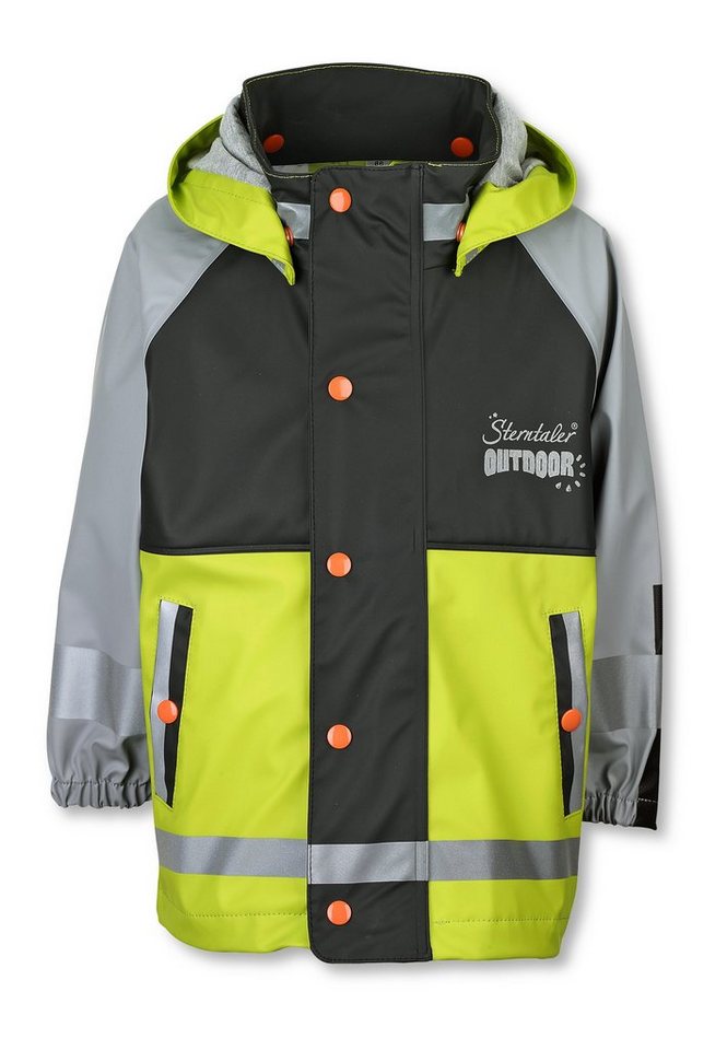 Sterntaler® Regenjacke Sterntaler® Funktions-Regenjacke ungefüttert uni (1-St., Kinder Regen- und Matschjacke mit süßen Motiven) Regenjacke Kinder mit Kapuze, Funktionsjacke Kinder von Sterntaler®