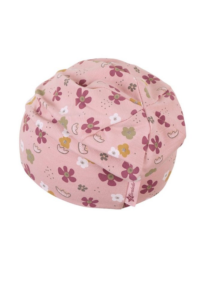 Sterntaler® Beanie Beanie Blumen (1-St., Übergangsmütze Baby für Frühling und Sommer) Kindermütze aus weichem Jersey mit süßen Motiven von Sterntaler®