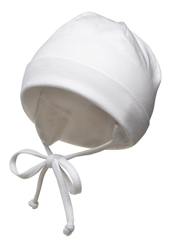 Sterntaler® Schlupfmütze OCS Beanie (1-St., Mütze Kinder mit Ringeln tragbar mit und ohne Umschlag) Babymütze aus nachhaltiger Baumwolle mit Bindeband von Sterntaler®