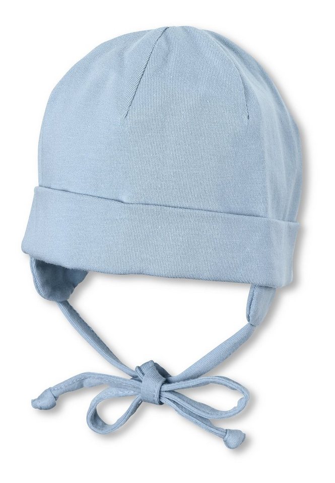 Sterntaler® Schlupfmütze OCS Beanie (1-St., Mütze Kinder mit Ringeln tragbar mit und ohne Umschlag) Babymütze aus nachhaltiger Baumwolle mit Bindeband von Sterntaler®