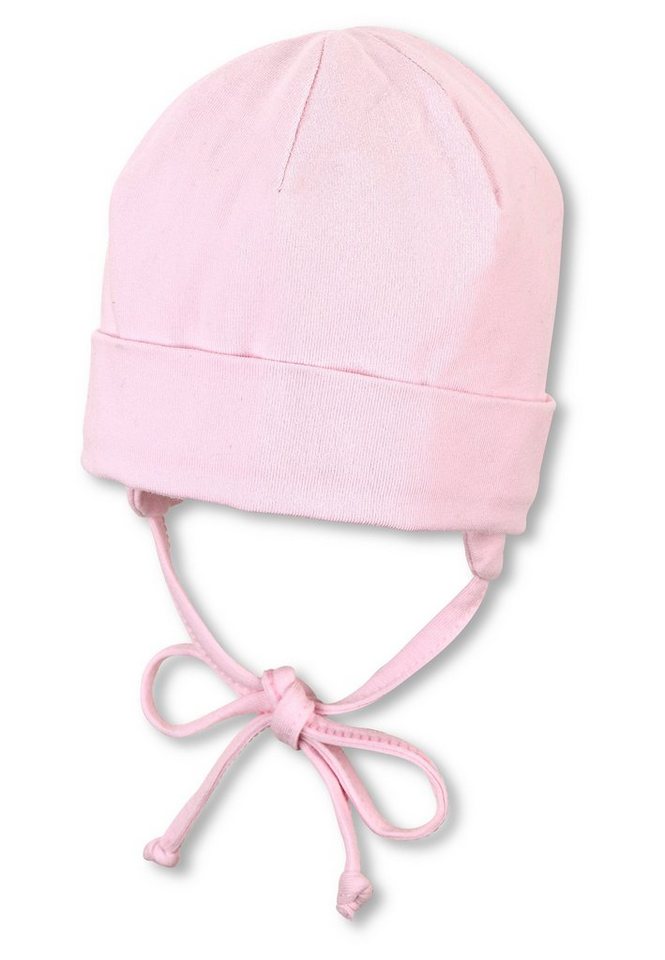 Sterntaler® Schlupfmütze OCS Beanie (1-St., Mütze Kinder mit Ringeln tragbar mit und ohne Umschlag) Babymütze aus nachhaltiger Baumwolle mit Bindeband von Sterntaler®