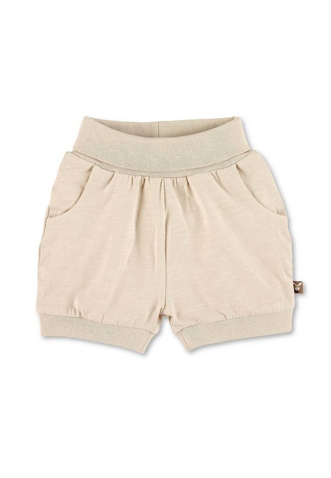 Sterntaler® Shorts GOTS Hose kurz Emmi (1-tlg., GOTS Babyhose kurz, Pumphose Kinder mit Bündchen am Beinabschluss) Stoffose Baby aus Flammgarn, Shorts Baby unifarbend von Sterntaler®