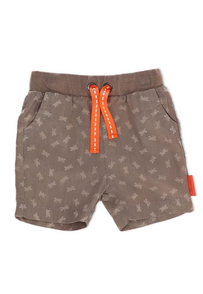 Sterntaler® Shorts Shorts (1-tlg) Shorts Kinder - Kurze Hose Sommer aus Webware in Rauchgrau mit Rippenbündchen - Schlupfhose mit Taschen vorne und hinten, Komfortbund weitenregulierbar - Kindershorts mit Schmetterlingsdruck von Sterntaler®