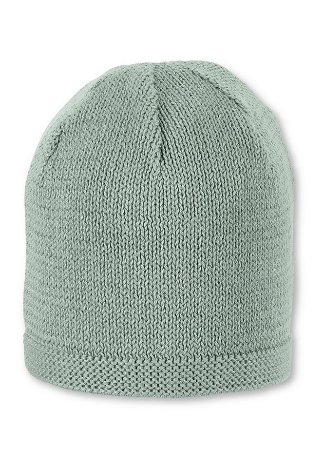 Sterntaler® Strickmütze OCS Strickmütze (1-St., Wintermütze gefütterte und ideal für kalte Tage) Strick Beanie Kinder aus weicher Baumwolle unifarben von Sterntaler®