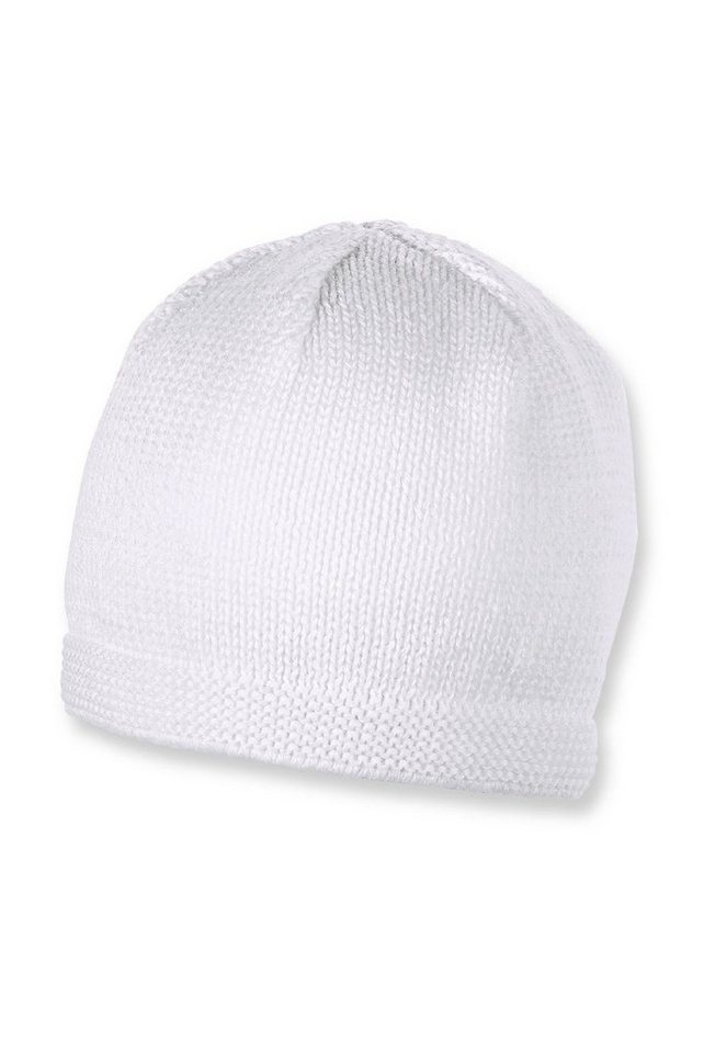 Sterntaler® Strickmütze Sterntaler® OCS Strickmütze Mützen, Strickmütze (1-St) Strick Beanie Kinder aus weicher Baumwolle unifarben von Sterntaler®