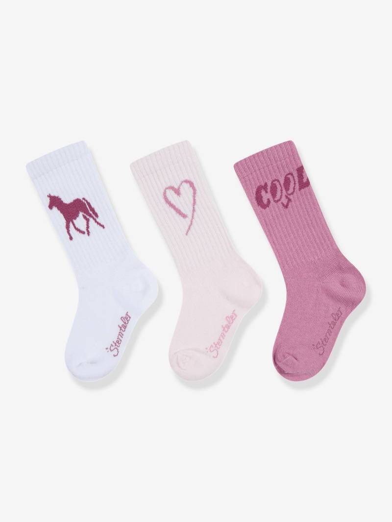 3er-Pack Kniestrümpfe Mädchen Sterntaler blush von Sterntaler