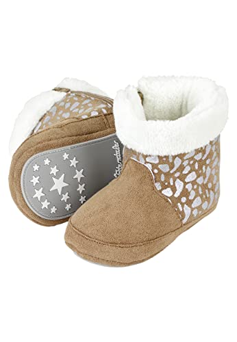 Sterntaler Mädchen Baby Stiefel Babystiefel Silberprint, Beige Meliert, 22 EU von Sterntaler