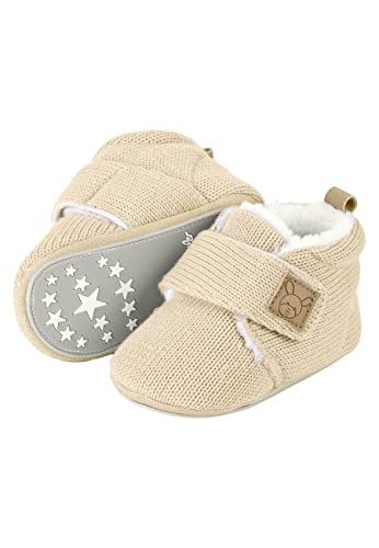 Sterntaler Unisex Kinder Krabbelschuhe Baby Babykrabbelschuh Strick, Beige, 18 EU von Sterntaler