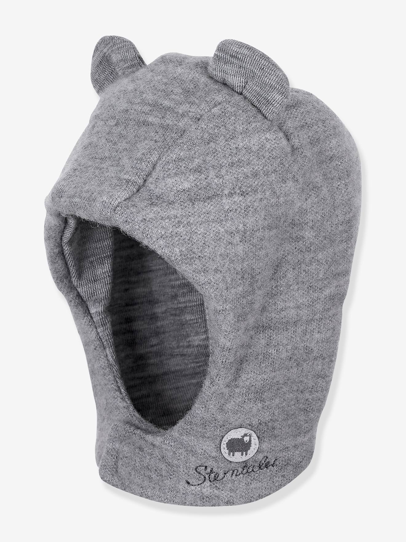 Schalmütze mit Ohren aus Merinowolle Kinder Sterntaler von Sterntaler