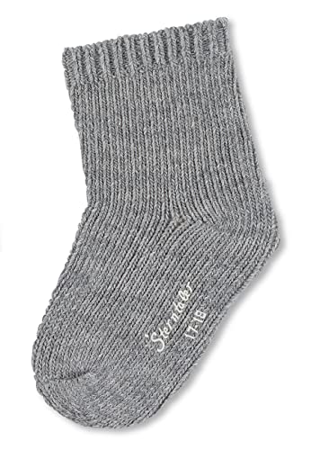 Sterntaler Unisex Kinder Baby Socken Söckchen Uni Wolle, Hellgrau, 22 von Sterntaler