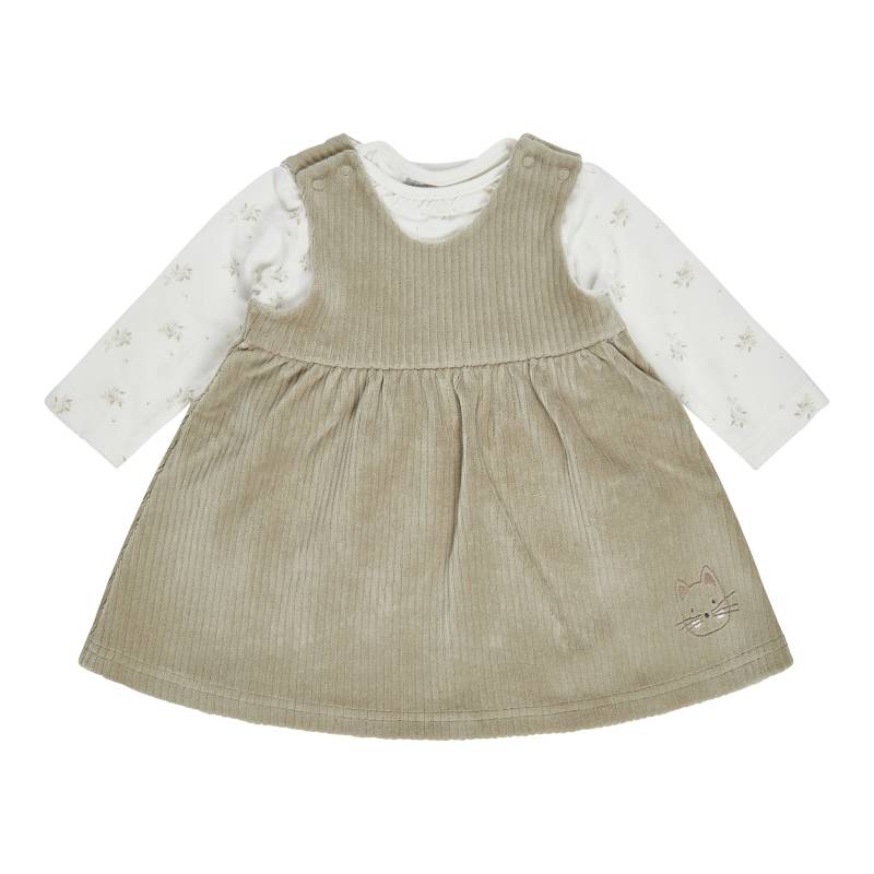 Sterntaler 2-tlg. Set Nicki-Kleid ohne Arm und Shirt langarm Cordoptik Blumen von Sterntaler