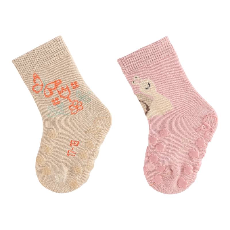 Sterntaler 2er-Pack ABS-Krabbelsocken Schnecke Blumen von Sterntaler