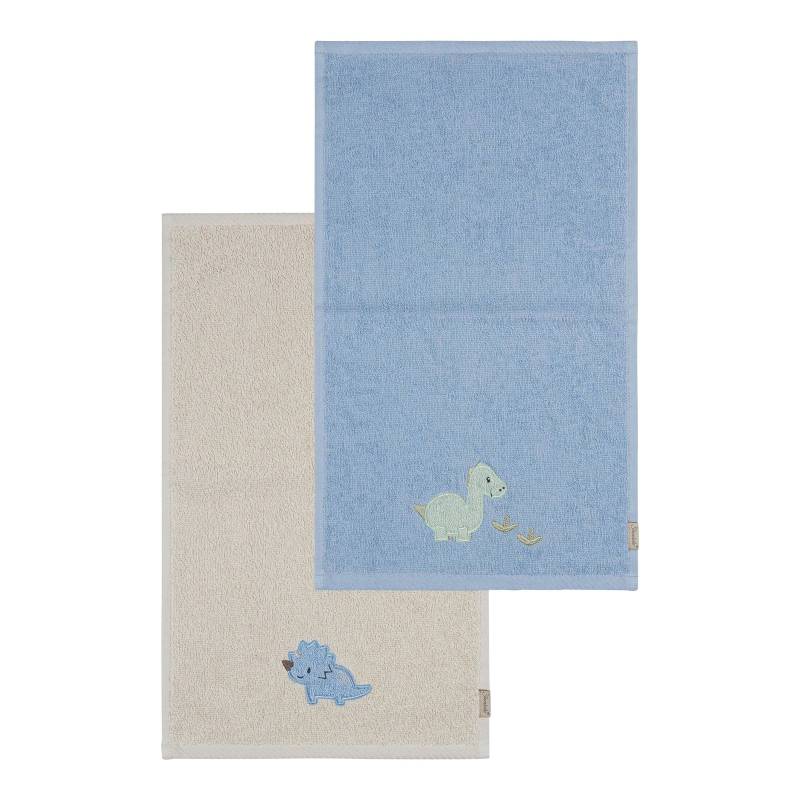 Sterntaler 2er-Pack Kinderhandtücher 50x30 cm blau | beige von Sterntaler