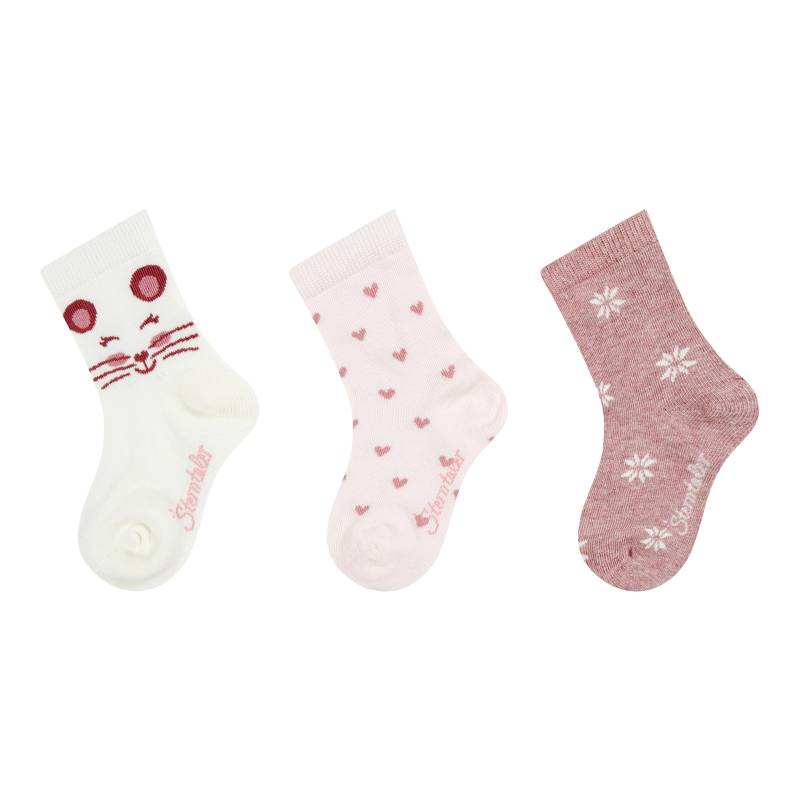 Sterntaler 3er-Pack Socken Maus Herzen von Sterntaler