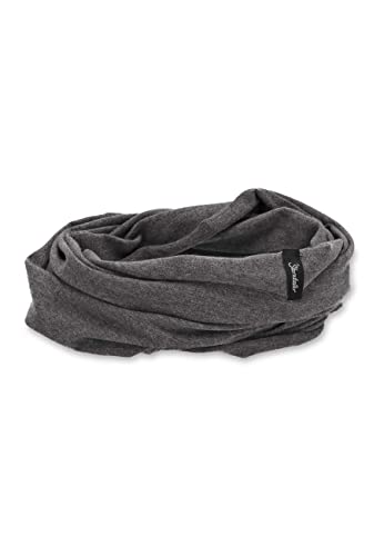 Sterntaler OCS Multifunktionstuch Melange – Unisex Tuch aus Bio-Melange-Singlejersey – vielseitig tragbar als Mütze, Halstuch, Haarband & mehr – asphalt, Gr. 2 von Sterntaler