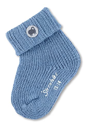 Sterntaler Baby - Mädchen babysokker Socken, Mittelblau Mel., 13-14 EU von Sterntaler