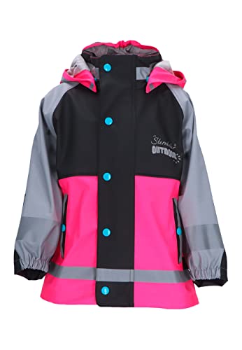 Sterntaler Unisex Baby Functionele regenjas Rain Jacket, Rosa, 104 EU von Sterntaler