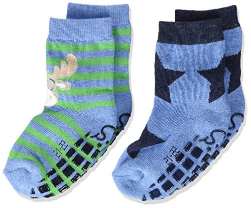 Sterntaler Baby - Jungen Abs-söckchen Dp Elch Socks, Mittelblau Mel., 24 EU von Sterntaler