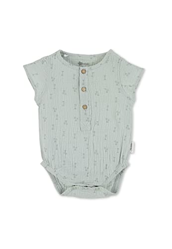 Sterntaler Baby Jungen Baby Body Body Palme - Body Baby, Baby Wickelbody, Baby-Bodies - aus Baumwolle mit Druckknöpfen - mittelgrün, 56 von Sterntaler
