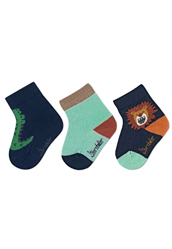 Sterntaler Baby Jungen Baby Socken Baby-Söckchen 3er Pack Krokodil - Socken Baby, Babysöckchen, Babysocken - aus Baumwolle - marine, 16 von Sterntaler