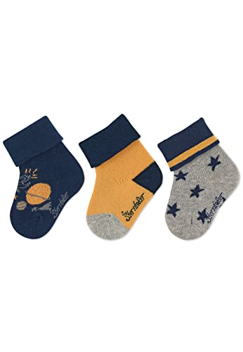 Sterntaler Baby Jungen Baby Socken Baby-Söckchen 3er Pack Rakete - Socken Baby, Babysöckchen, Babysocken - aus Baumwolle - marine, 14 von Sterntaler