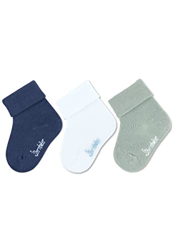 Sterntaler Baby Jungen Baby Socken Baby-Söckchen 3er Pack uni Bambus - Socken Baby, Babysöckchen - aus Bambuszellstoff - blau, 14 von Sterntaler