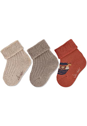 Sterntaler Baby - Jungen Baby Socken Baby-socke 3er Pack Arche, Beige, 18 von Sterntaler