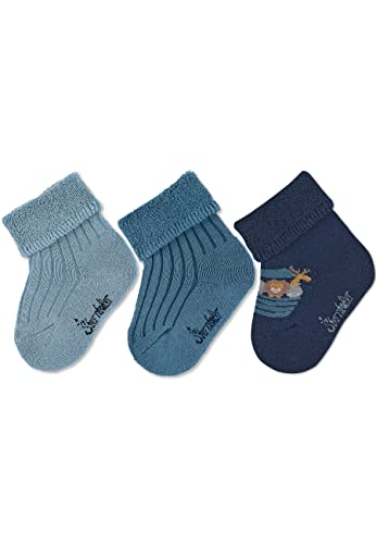 Sterntaler Baby - Jungen Baby Socken Baby-socke 3er Pack Arche, Blau, 16 von Sterntaler