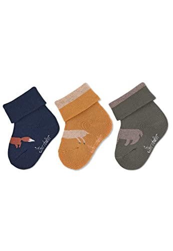 Sterntaler Baby - Jungen Baby Socken Baby-socke 3er Pack Waldtiere, Marine, 16 von Sterntaler